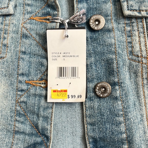 Hooded Jean Vest Small - Picture 3 of 4